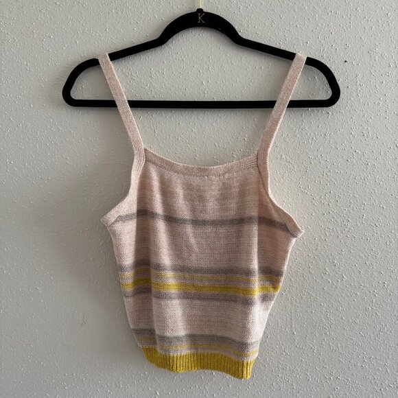 STORIA Knit Striped Tank Top Size Large - Picture 1 of 5